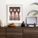 Plakat Wieloczęściowy Wczesny Poranek W Wenecji Rama Drewniana Z Passe-Partout Kolor Naturalny