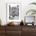 Plakat Wieloczęściowy Wenecka Podróż Gondolą Rama Drewniana Z Passe-Partout Kolor Naturalny