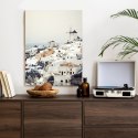 Plakat Wieloczęściowy Widok Na Miasteczko Oia Na Santorini Rama Drewniana Z Passe-Partout Kolor Naturalny