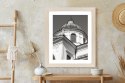 Plakat Wieloczęściowy Warszawa Architektura W Czerni I Bieli Rama Drewniana Z Passe-Partout Kolor Naturalny