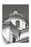 Plakat Wieloczęściowy Warszawa Architektura W Czerni I Bieli Rama Drewniana Z Passe-Partout Kolor Naturalny