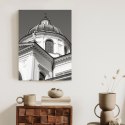 Plakat Wieloczęściowy Warszawa Architektura W Czerni I Bieli Rama Drewniana Z Passe-Partout Kolor Naturalny