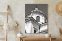 Plakat Wieloczęściowy Warszawa Architektura W Czerni I Bieli Rama Drewniana Z Passe-Partout Kolor Naturalny