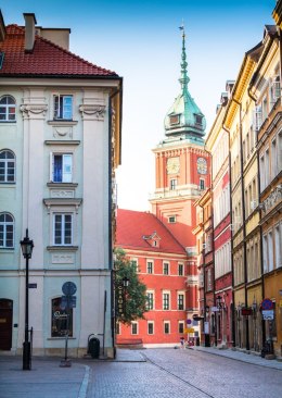Plakat Wieloczęściowy Warszawa Stare Miasto Architektura Rama Aluminiowa Z Passe-Partout Kolor Czarny