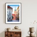 Plakat Wieloczęściowy Warszawa Stare Miasto Architektura Rama Aluminiowa Z Passe-Partout Kolor Czarny