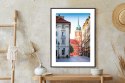 Plakat Wieloczęściowy Warszawa Stare Miasto Architektura Rama Aluminiowa Z Passe-Partout Kolor Czarny