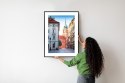 Plakat Wieloczęściowy Warszawa Stare Miasto Architektura Rama Aluminiowa Z Passe-Partout Kolor Czarny