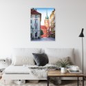Plakat Wieloczęściowy Warszawa Stare Miasto Architektura Rama Aluminiowa Z Passe-Partout Kolor Czarny