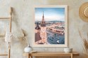 Plakat Wieloczęściowy Widok Na Krakowski Rynek Z Lotu Ptaka Rama Aluminiowa Kolor Srebrny