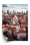 Plakat Wieloczęściowy Widok Z Góry Na Stare Miasto W Warszawie