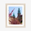 Plakat Wieloczęściowy Wieże Katedry Wawelu Kraków Rama Drewniana Z Passe-Partout Kolor Naturalny