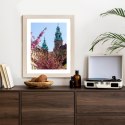 Plakat Wieloczęściowy Wieże Katedry Wawelu Kraków Rama Drewniana Z Passe-Partout Kolor Naturalny