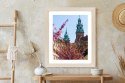 Plakat Wieloczęściowy Wieże Katedry Wawelu Kraków Rama Drewniana Z Passe-Partout Kolor Naturalny