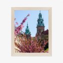Plakat Wieloczęściowy Wieże Katedry Wawelu Kraków Rama Drewniana Z Passe-Partout Kolor Naturalny