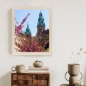 Plakat Wieloczęściowy Wieże Katedry Wawelu Kraków Rama Drewniana Z Passe-Partout Kolor Naturalny
