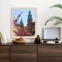 Plakat Wieloczęściowy Wieże Katedry Wawelu Kraków Rama Drewniana Z Passe-Partout Kolor Naturalny