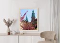 Plakat Wieloczęściowy Wieże Katedry Wawelu Kraków Rama Drewniana Z Passe-Partout Kolor Naturalny