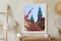 Plakat Wieloczęściowy Wieże Katedry Wawelu Kraków Rama Drewniana Z Passe-Partout Kolor Naturalny
