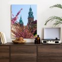 Plakat Wieloczęściowy Wieże Katedry Wawelu Kraków Rama Drewniana Z Passe-Partout Kolor Naturalny
