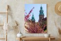 Plakat Wieloczęściowy Wieże Katedry Wawelu Kraków Rama Drewniana Z Passe-Partout Kolor Naturalny