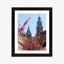 Plakat Wieloczęściowy Wieże Katedry Wawelu Kraków Rama Drewniana Z Passe-Partout Kolor Naturalny