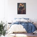 Plakat Wieloczęściowy Lis W Stroju Fantasy Rama Aluminiowa Kolor Czarny