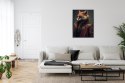 Plakat Wieloczęściowy Lis W Stroju Fantasy Rama Aluminiowa Kolor Czarny