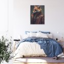 Plakat Wieloczęściowy Lis W Stroju Fantasy Rama Aluminiowa Kolor Czarny