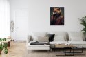 Plakat Wieloczęściowy Lis W Stroju Fantasy Rama Aluminiowa Kolor Czarny
