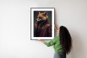 Plakat Wieloczęściowy Lis W Stroju Fantasy Rama Aluminiowa Kolor Czarny