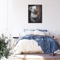 Plakat Wieloczęściowy Miś Koala Obejmujący Drzewo Rama Aluminiowa Kolor Czarny