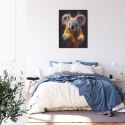 Plakat Wieloczęściowy Wielokolorowy Portret Koali Rama Aluminiowa Kolor Czarny