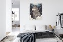Plakat Wieloczęściowy Wilk I Księżyc Rama Aluminiowa Kolor Czarny