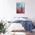 Plakat Wieloczęściowy Wilk W Naturze W Górskiej Dolinie Rama Aluminiowa Kolor Czarny