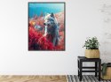 Plakat Wieloczęściowy Wilk W Naturze W Górskiej Dolinie Rama Aluminiowa Kolor Czarny