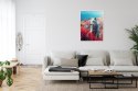 Plakat Wieloczęściowy Wilk W Naturze W Górskiej Dolinie Rama Aluminiowa Kolor Czarny