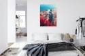 Plakat Wieloczęściowy Wilk W Naturze W Górskiej Dolinie Rama Aluminiowa Kolor Czarny