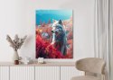 Plakat Wieloczęściowy Wilk W Naturze W Górskiej Dolinie Rama Aluminiowa Kolor Czarny