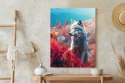 Plakat Wieloczęściowy Wilk W Naturze W Górskiej Dolinie Rama Aluminiowa Kolor Czarny