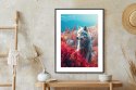 Plakat Wieloczęściowy Wilk W Naturze W Górskiej Dolinie Rama Aluminiowa Kolor Czarny