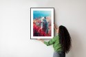 Plakat Wieloczęściowy Wilk W Naturze W Górskiej Dolinie Rama Aluminiowa Kolor Czarny