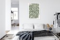 Plakat Wieloczęściowy Zielony Liść Monstera Rama Aluminiowa Kolor Czarny