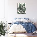 Plakat Wieloczęściowy Zielona Roślina Filodendron Rama Aluminiowa Kolor Czarny