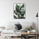 Plakat Wieloczęściowy Zielona Roślina Filodendron Rama Aluminiowa Kolor Czarny