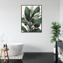 Plakat Wieloczęściowy Zielona Roślina Filodendron Rama Aluminiowa Kolor Czarny