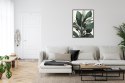 Plakat Wieloczęściowy Zielona Roślina Filodendron Rama Aluminiowa Kolor Czarny
