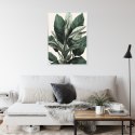 Plakat Wieloczęściowy Zielona Roślina Filodendron Rama Aluminiowa Kolor Czarny