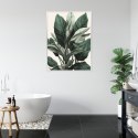 Plakat Wieloczęściowy Zielona Roślina Filodendron Rama Aluminiowa Kolor Czarny