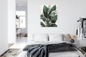 Plakat Wieloczęściowy Zielona Roślina Filodendron Rama Aluminiowa Kolor Czarny
