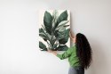 Plakat Wieloczęściowy Zielona Roślina Filodendron Rama Aluminiowa Kolor Czarny